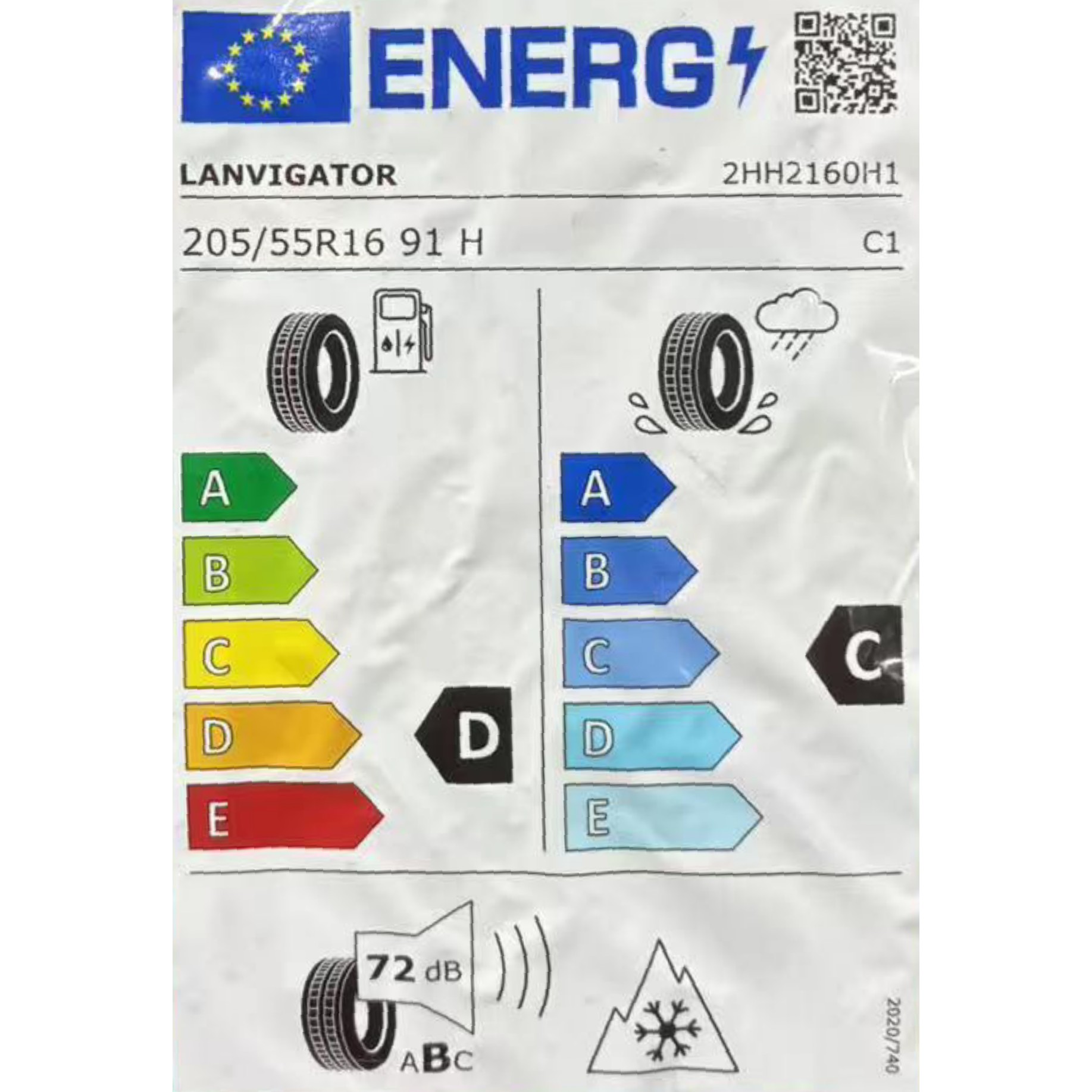Anvelopa Iarna LANVIGATOR WINTERGRIP HP 205/55R16 91H, Aderenta Sporita pe Zapada si Umed, Confort si Durabilitate