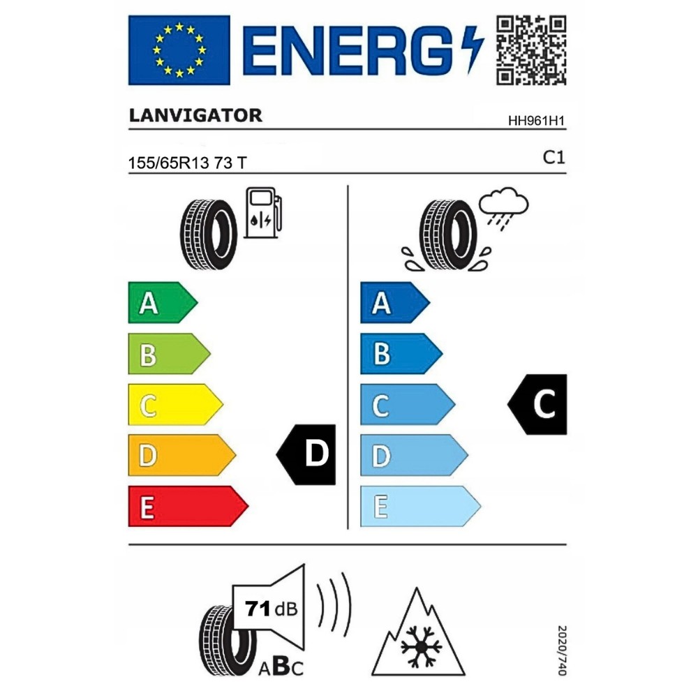 Anvelopa All Season LANVIGATOR CATCHFORS A/S 155/65/R13 73T, Aderenta Sporita pe Zapada si Umed, Confort si Durabilitate