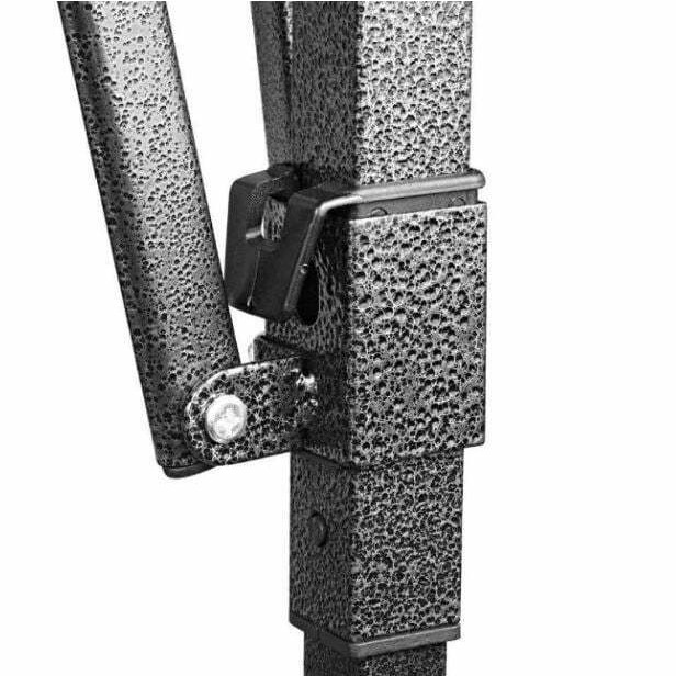 Cadru Metalic pentru Cort Pavilion, Flippy, Pliabil de tip Pavilion, Fara Prelata/Unelte, Deschidere Tip Armonica, 4.3 x 2.9 x 2.7 m, Negru