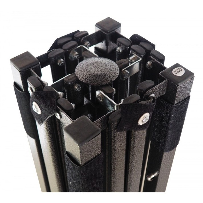 Cadru Metalic pentru Cort Pavilion, Flippy, Pliabil de tip Pavilion, Fara Prelata/Unelte, Deschidere Tip Armonica, 4.3 x 2.9 x 2.7 m, Negru