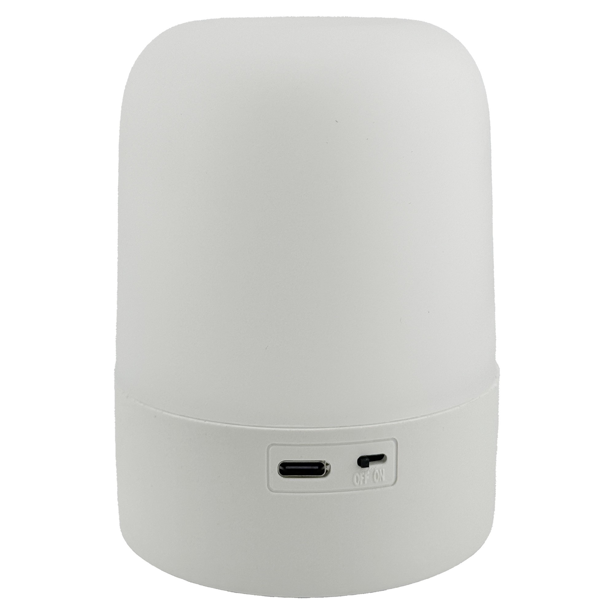 Lampa LED Reincarcabila, Flippy, Control tactil, Lumina in 3 culori albe, Lampa pentru Dormitor, 16 Culori RGB, Lumina de Noapte in Camera Copiilor, 11 x 8 x 8 cm, Alb