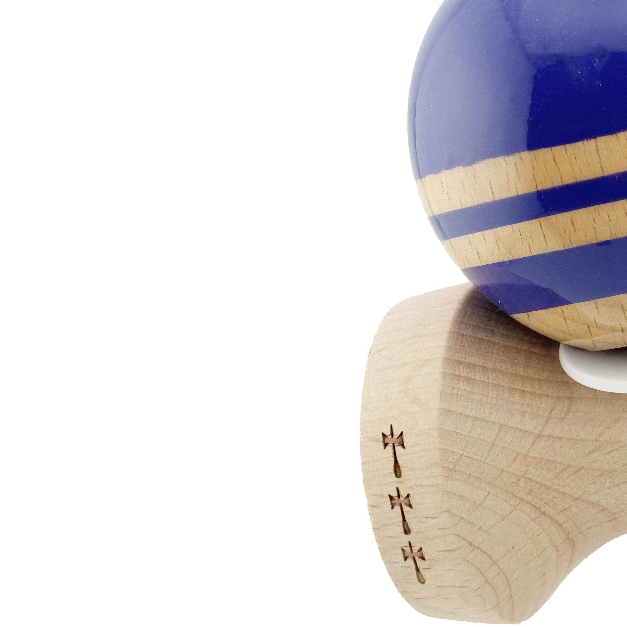 Kendama X Originala RAINBOW, Profesionala, Flippy, Cupe Mari KING SIZE V3, Super Sticky, Gaura in Baza, Rulment Metalic, din lemn 18 cm, Ata 55 cm, Violet/Maro