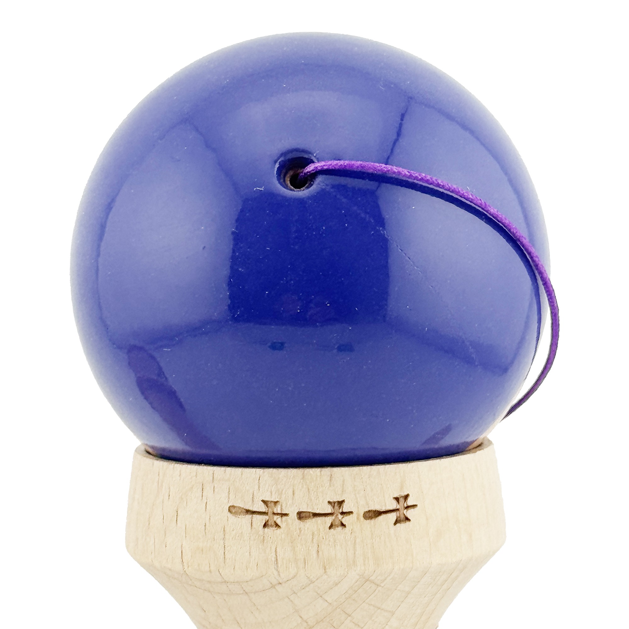 Kendama X Originala RAINBOW, Profesionala, Flippy, Cupe Mari KING SIZE V3, Super Sticky, Gaura in Baza, Rulment Metalic, din lemn 18 cm, Ata 55 cm, Violet/Maro