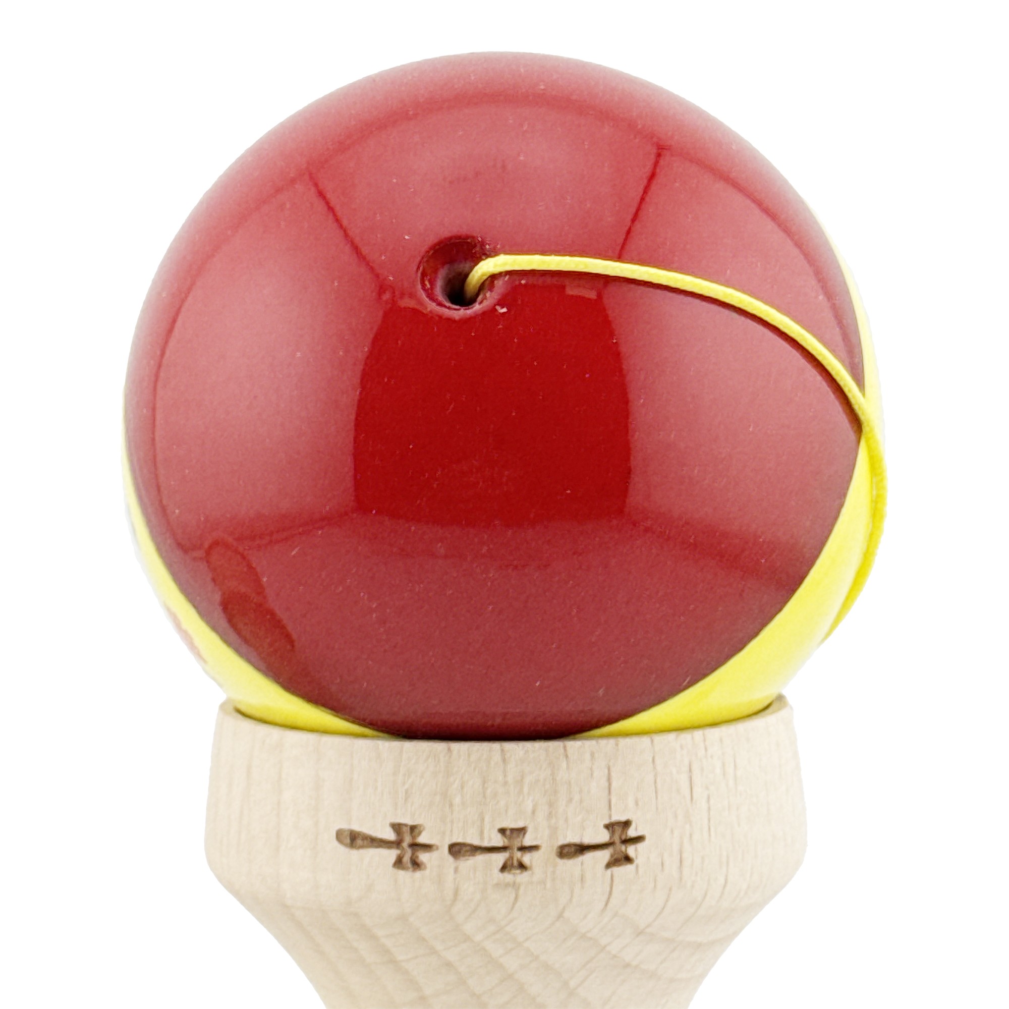 Kendama X Originala, Profesionala, Flippy, Tricolor Edition Stil Romanesc, Super Sticky cu Cupe Mari KING SIZE V3, Rulment Metalic si Gaura in Baza, din Lemn 18 cm, Ata 62/65 cm, Multicolor