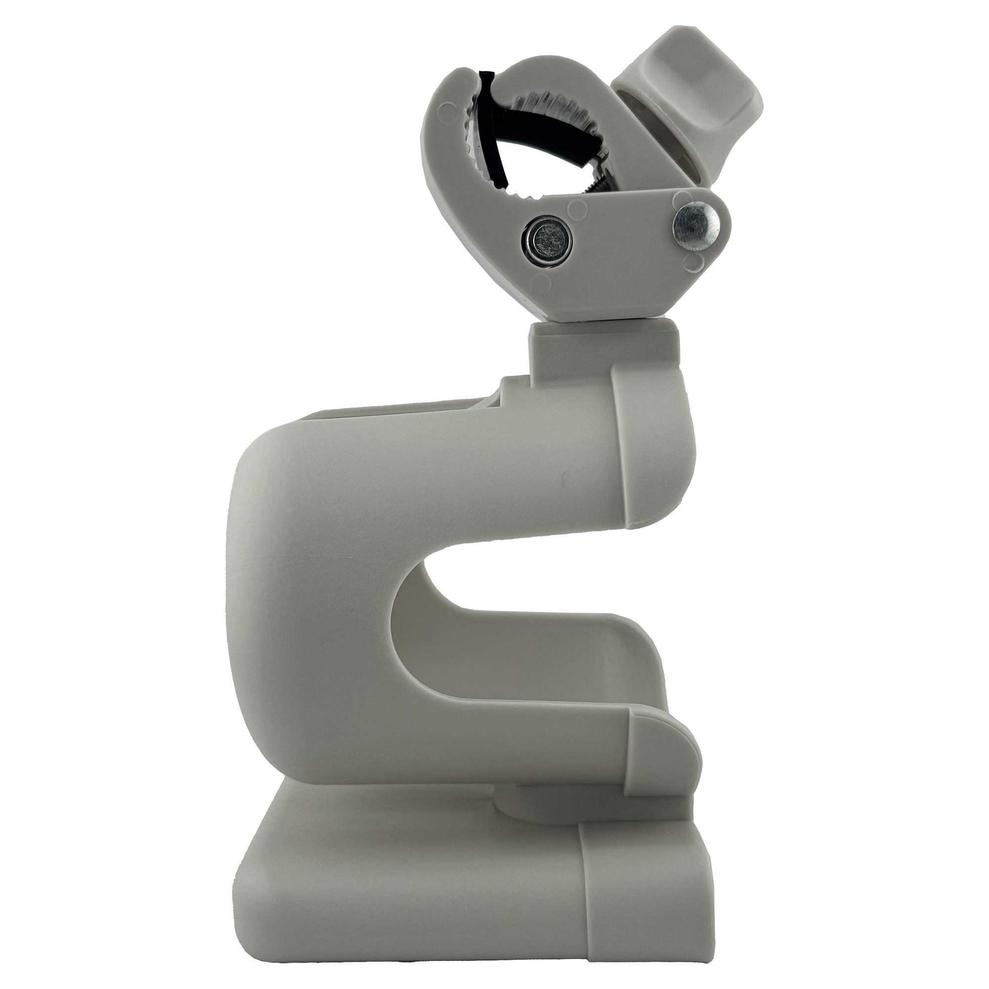 Suport pentru Pahar si Telefon, Flippy, Suport Universal pentru Sticle cu Fixare de bara, Compatibil cu Bicicleta, Carucior pentru Bebelusi, 20 x 10 x 9.5 cm, Alb