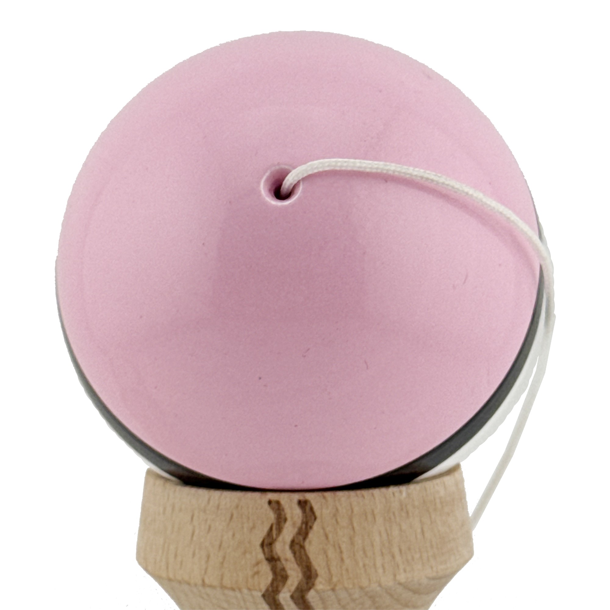 Kendama X Originala, Profesionala, Flippy, din Lemn, Gravata, 18 cm, Super Sticky, Roz/Negru/Alb