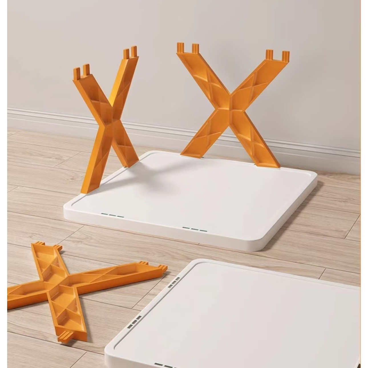 Organizator de Pantofi, Flippy, 5 Straturi, din ABS, Suport Modular, 65.5 x 24 x 26 cm, Portocaliu