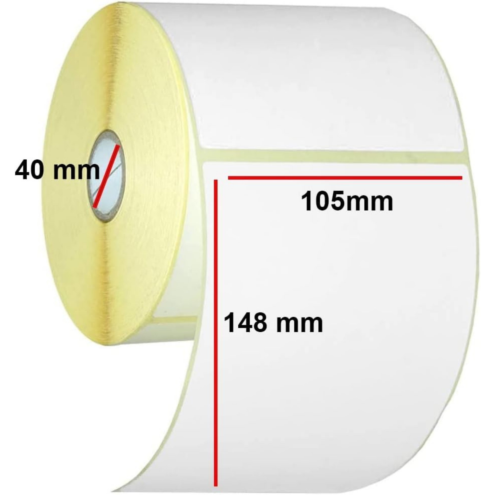 Set 12 Role Etichete Autoadezive Termice 105x148mm, 400 Etichete/Rola, pentru AWB