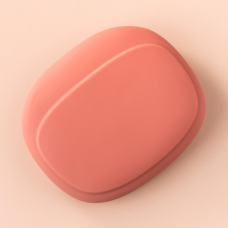 Husa din Silicon, Flippy, pentru Casti, Cabluri, Portabil, 8.5 x 10 x 2 cm, Rosu Oranj