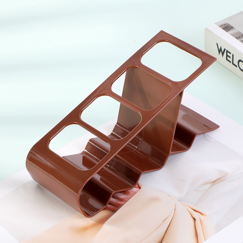 Suport de Birou, Flippy, din Plastic, pentru Telecomenzi, Telefoane, 18 x 7 x 9 cm, Maro