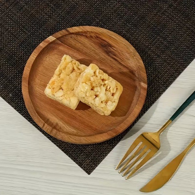 Farfurie din Lemn, Flippy, Rotunda, pentru Alimente sau Decor, 15 x 1.5 cm, Natur