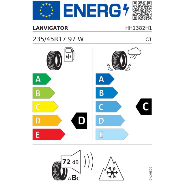 Anvelopa All Season LANVIGATOR CATCHFORS A/S 235/45R17 97W XL, Aderenta Sporita pe Zapada si Umed, Confort si Durabilitate