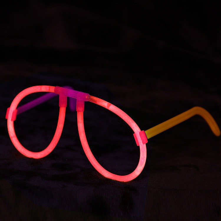 Ochelari Decorativi, Flippy, din Plastic, Fluorescenti, Accesoriu Petrecere, Roz