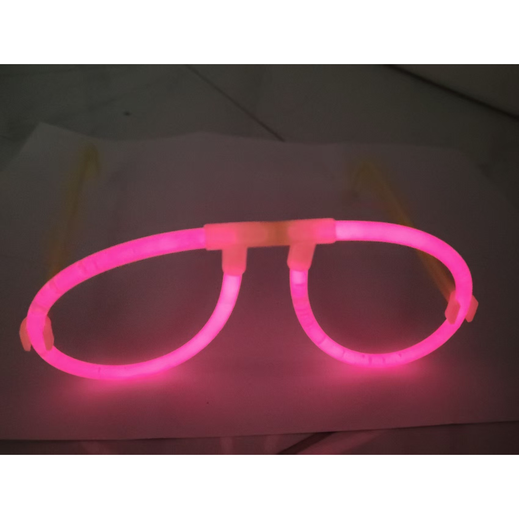 Ochelari Decorativi, Flippy, din Plastic, Fluorescenti, Accesoriu Petrecere, Roz