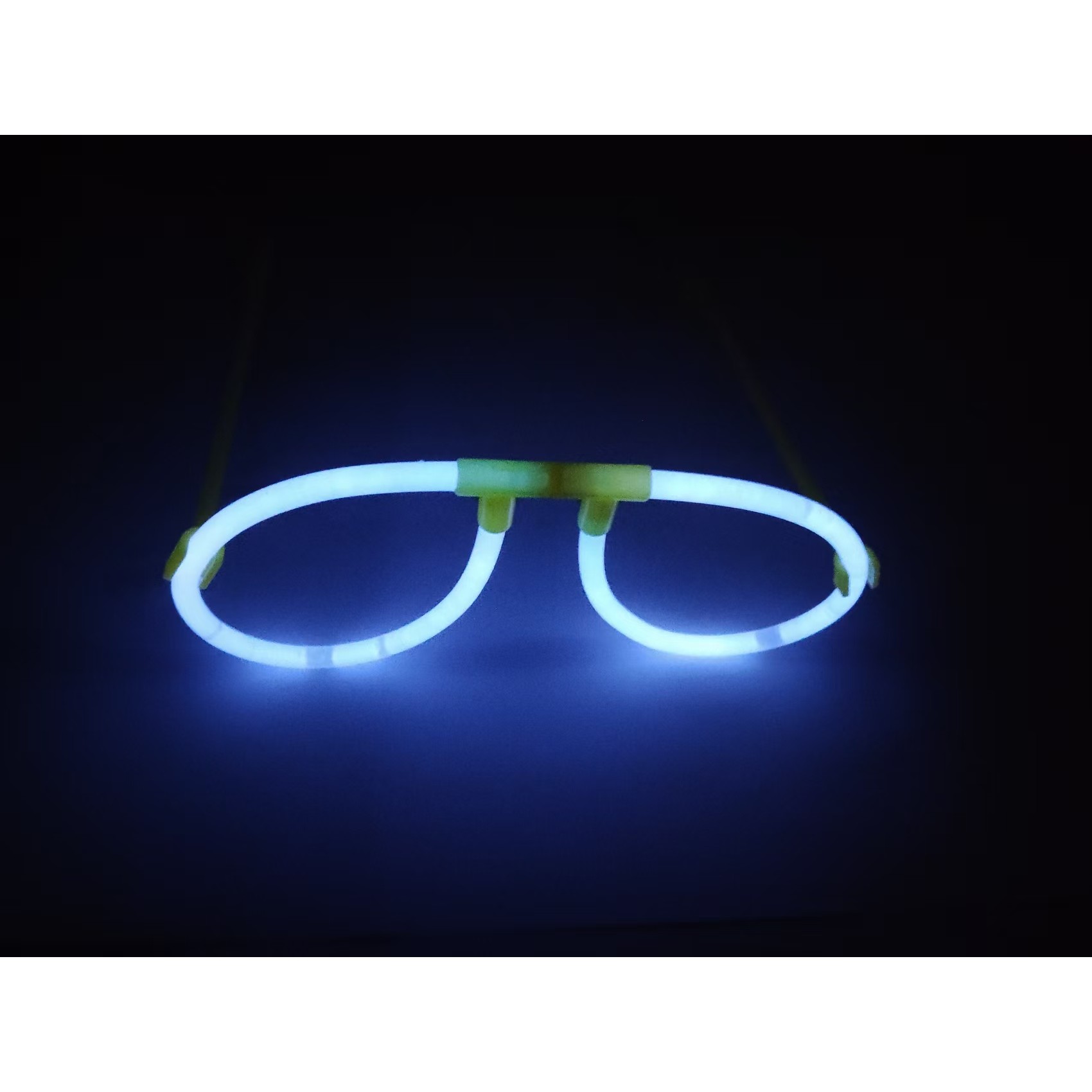 Ochelari Decorativi, Flippy, din Plastic, Fluorescenti, Accesoriu Petrecere, Albastru