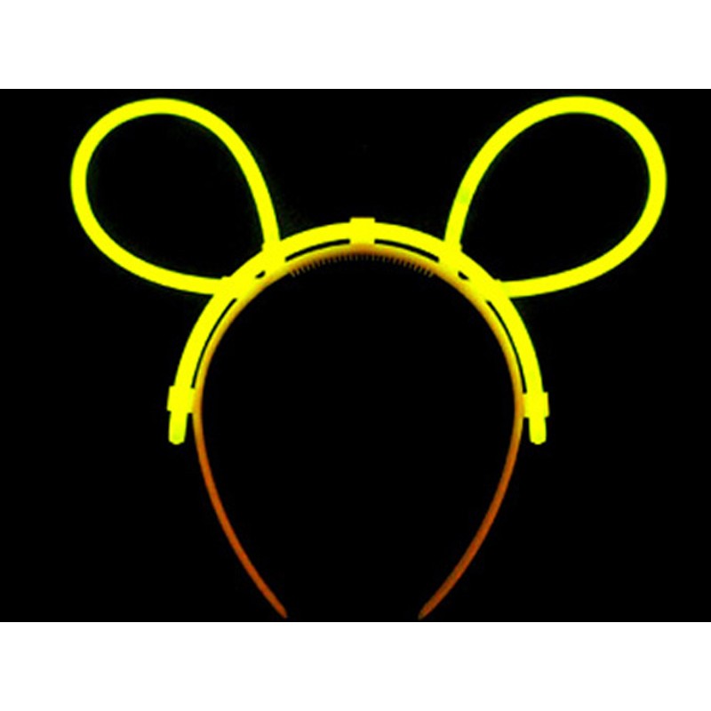 Cordeluta Decorativa, Flippy, din Plastic, Fluorescenta, Accesoriu Petrecere, Galben