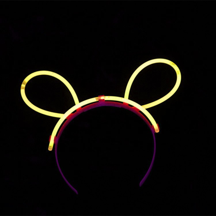 Cordeluta Decorativa, Flippy, din Plastic, Fluorescenta, Accesoriu Petrecere, Galben