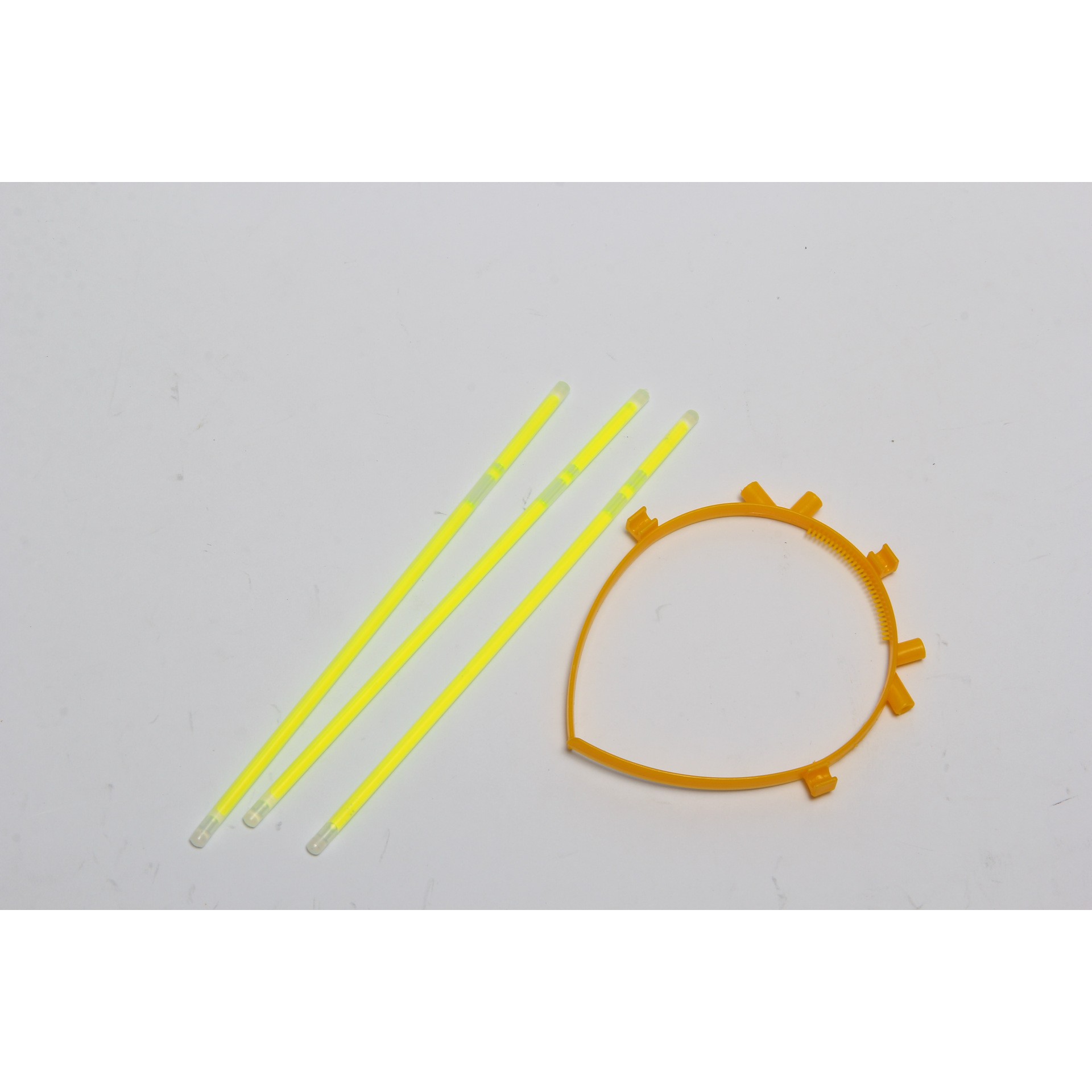 Cordeluta Decorativa, Flippy, din Plastic, Fluorescenta, Accesoriu Petrecere, Galben