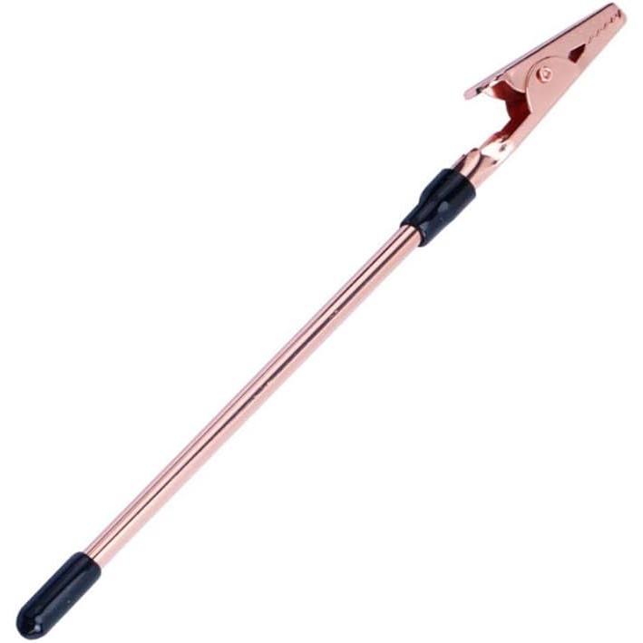 Clema mini pentru fixarea bijuteriilor, Flippy, din Metal, Ajutor pentru Bratari, Incuietori, Fermoare, Ajustare, Clema pentru Gura, 15.5 cm, Auriu Rose