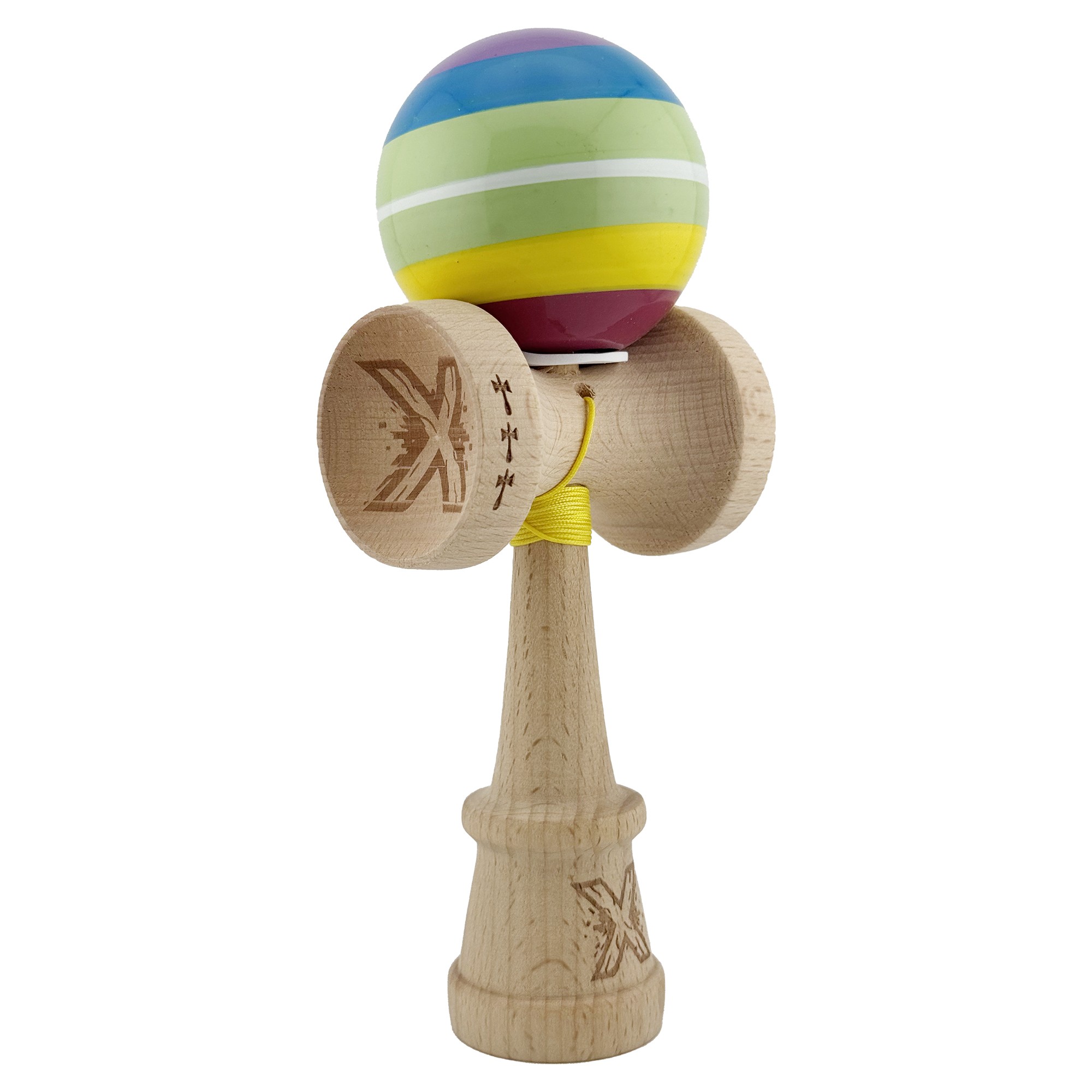 ✨TOATE PRODUSELE✨ - Kendama X Originala, Profesionala, , Legendary Spectrum, Cupe Mari KING SIZE V3, Super Sticky, Gaura in Baza, Rulment Metalic, din lemn 18 cm, Ata 55 cm, Multicolor