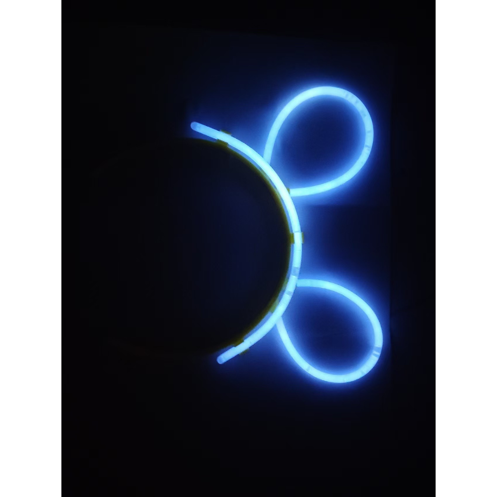 Cordeluta Decorativa, Flippy, din Plastic, Fluorescenta, Accesoriu Petrecere, Albastru