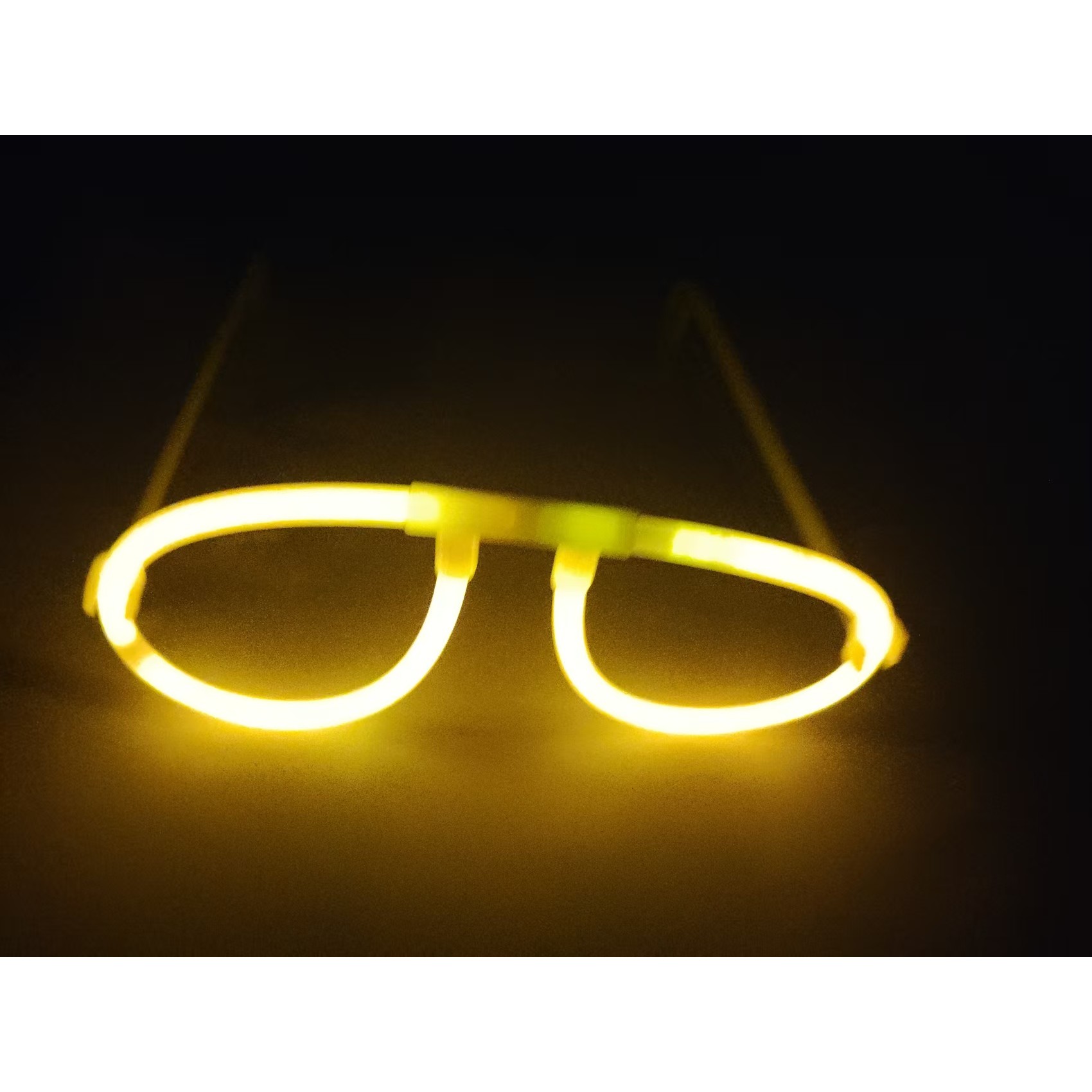 Ochelari Decorativi, Flippy, din Plastic, Fluorescenti, Accesoriu Petrecere, Galben