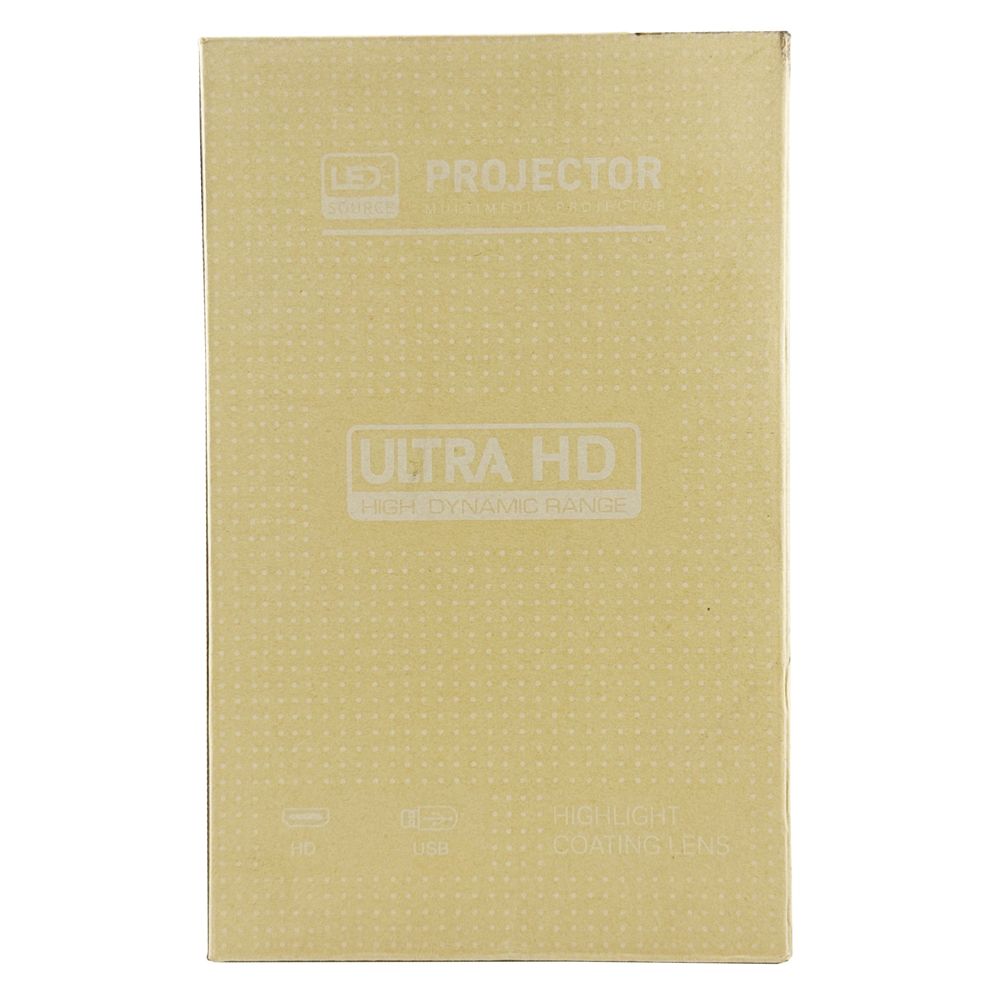 Video Proiector Portabil cilindric HY300, Flippy, Inteligent, HD 1280×720, Wireless, Compatibil cu Android/iOS, AC, 19 x 11 x 9 cm, Alb