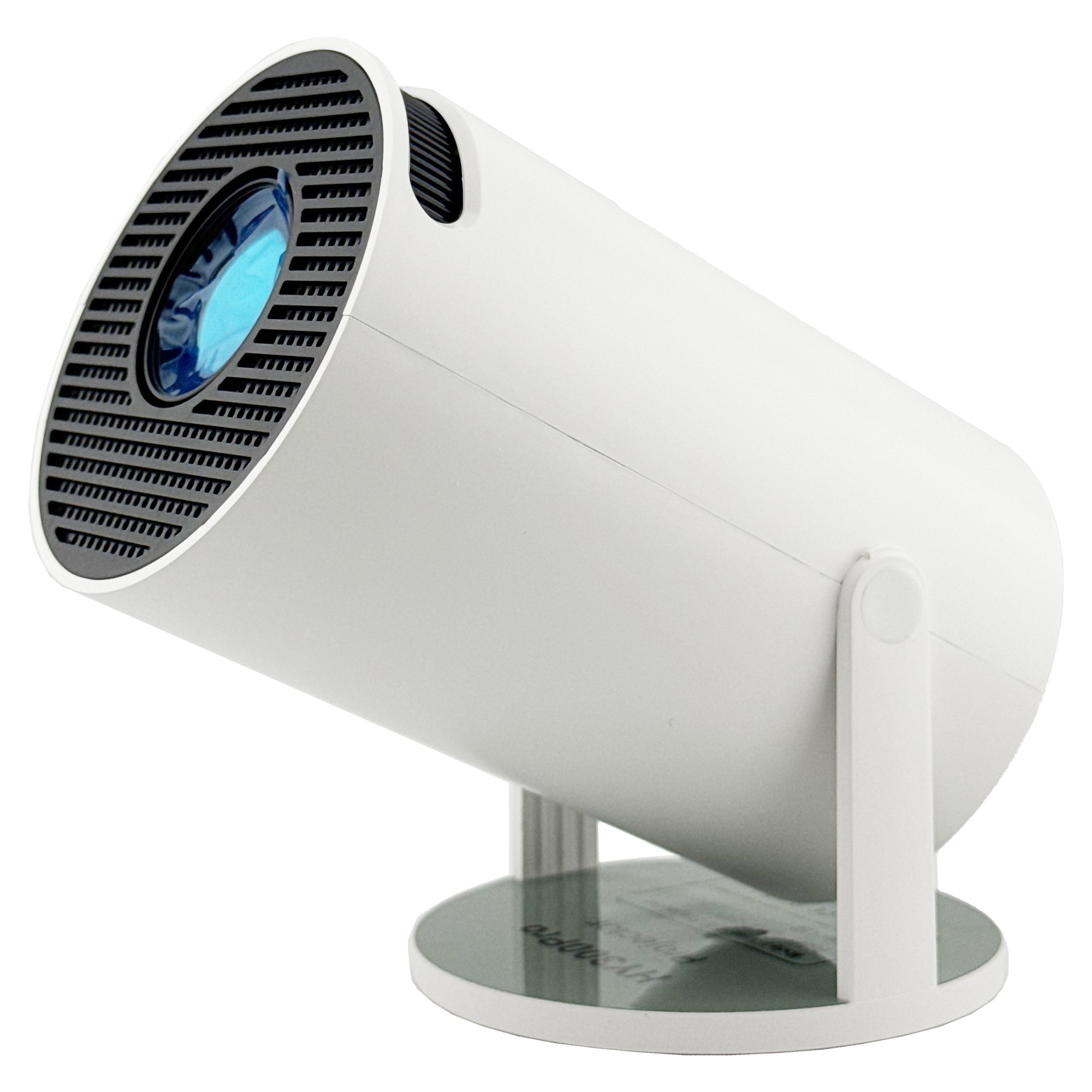 Video Proiector Portabil cilindric HY300PRO, Flippy, Inteligent, Full HD 1080 x 1280, Wireless, Compatibil cu Android/iOS, 17 x 10 x 9 cm, Alb