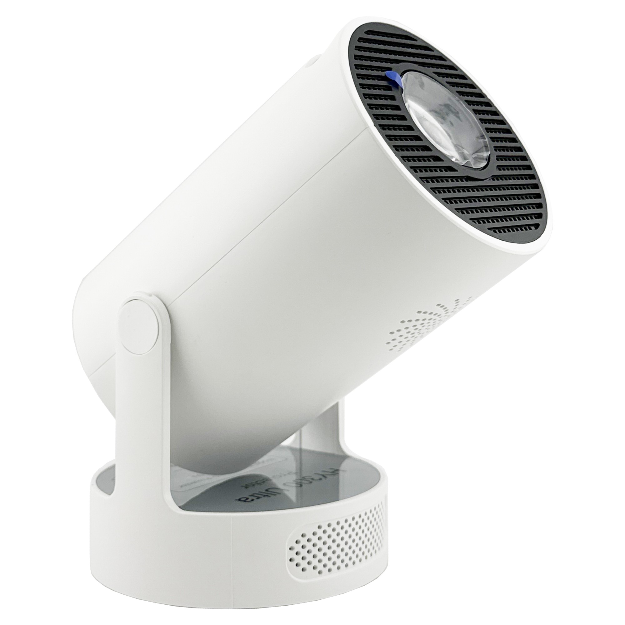 Video Proiector Portabil cilindric HY300ULTRA, Flippy, Inteligent, ULTRA HD 4K 1920 x 1080, Wireless, Compatibil cu Android/iOS, DC, 17 x 11 x 9.5 cm, Alb
