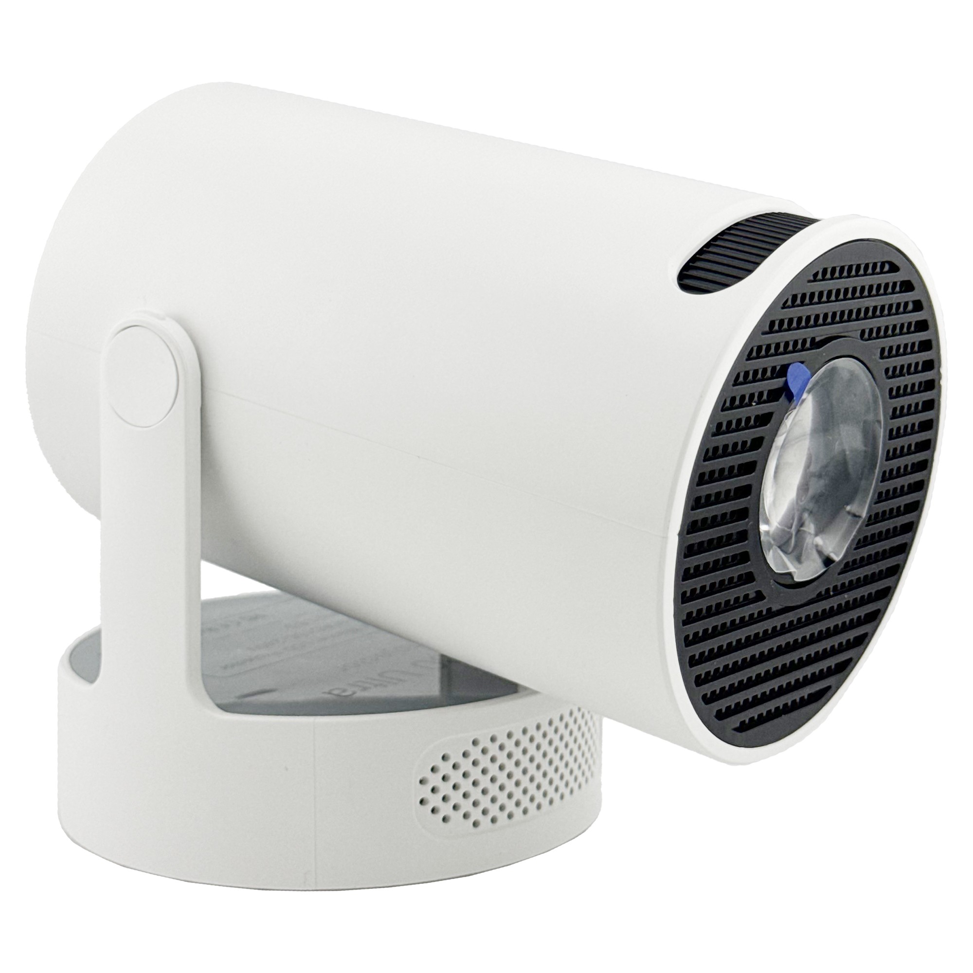 Video Proiector Portabil cilindric HY300ULTRA, Flippy, Inteligent, ULTRA HD 4K 1920 x 1080, Wireless, Compatibil cu Android/iOS, DC, 17 x 11 x 9.5 cm, Alb