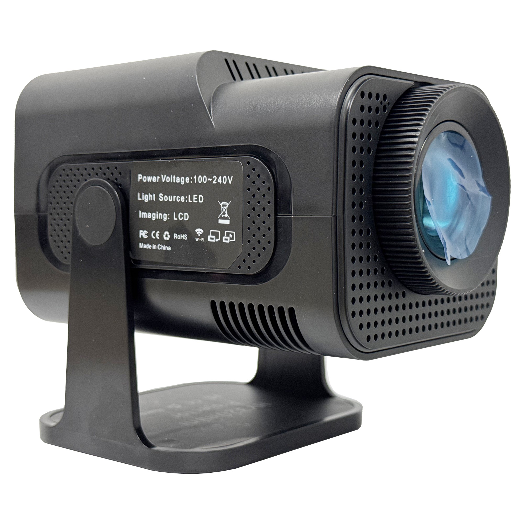 Video Proiector Portabil HY320 MINI, Flippy, Inteligent pentru Jocuri, Ultra HD 1920 x 1080, Wireless, Compatibil cu Android/iOS, AC, 17 x 10 x 9 cm, Negru