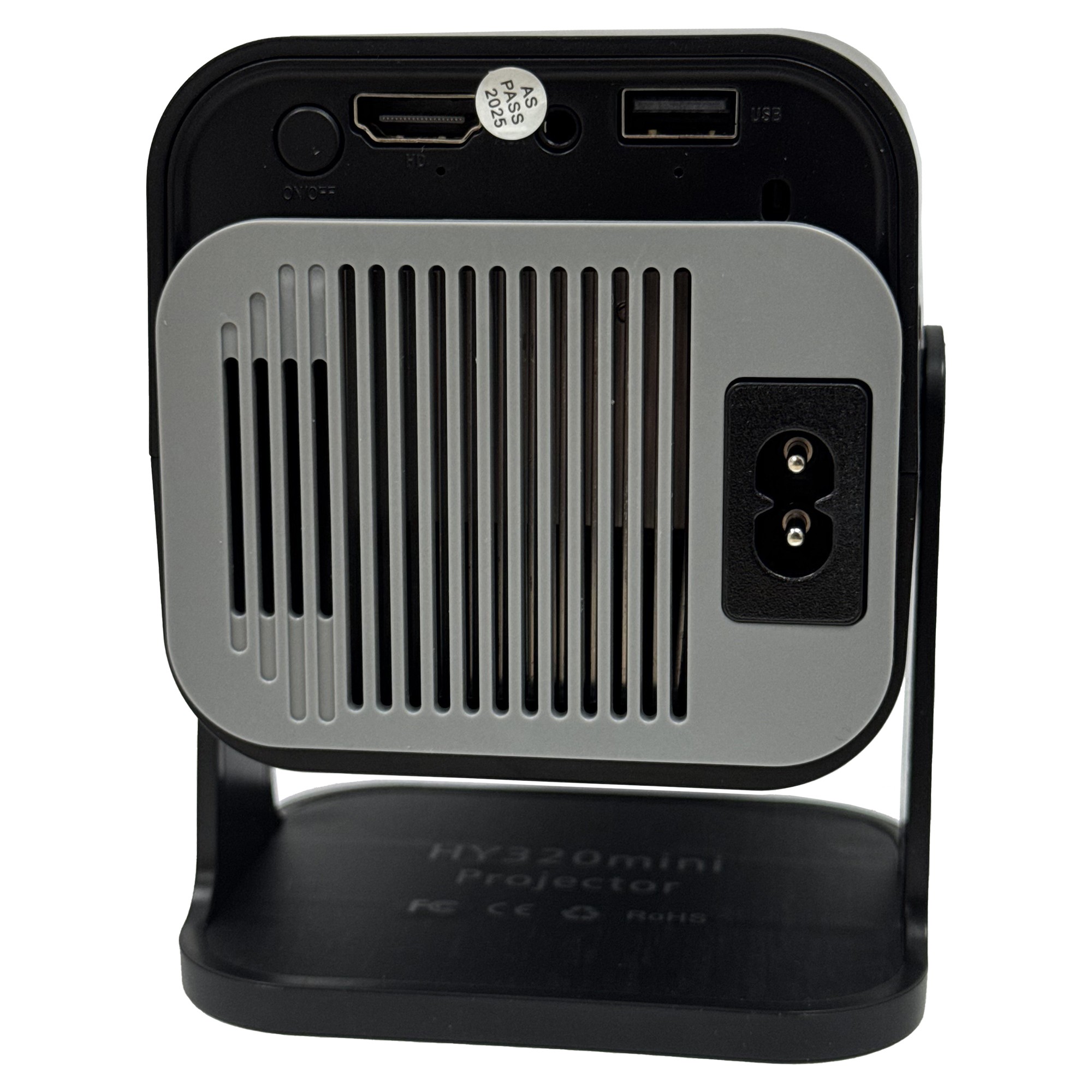 Video Proiector Portabil HY320 MINI, Flippy, Inteligent pentru Jocuri, Ultra HD 1920 x 1080, Wireless, Compatibil cu Android/iOS, AC, 17 x 10 x 9 cm, Negru