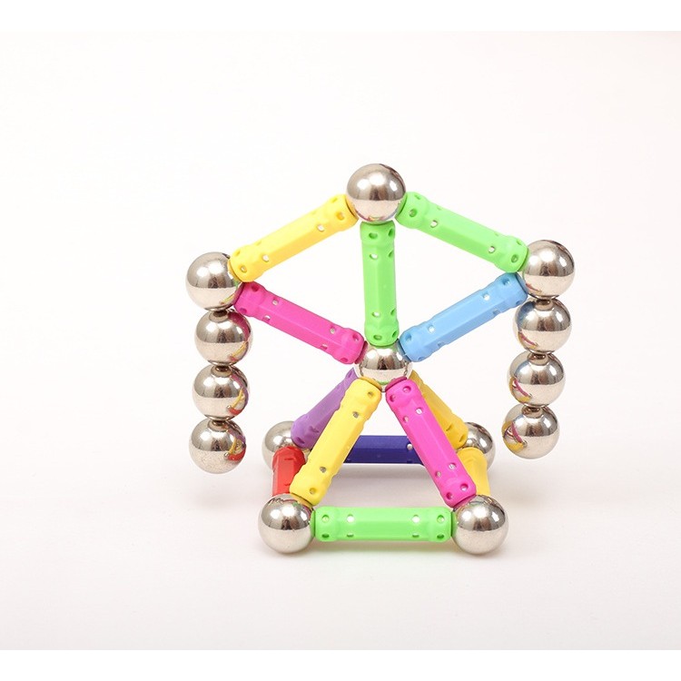 Set 72 Piese Betisoare Magnetice, Flippy, din Plastic/Magnet, +3 Ani, Multicolor