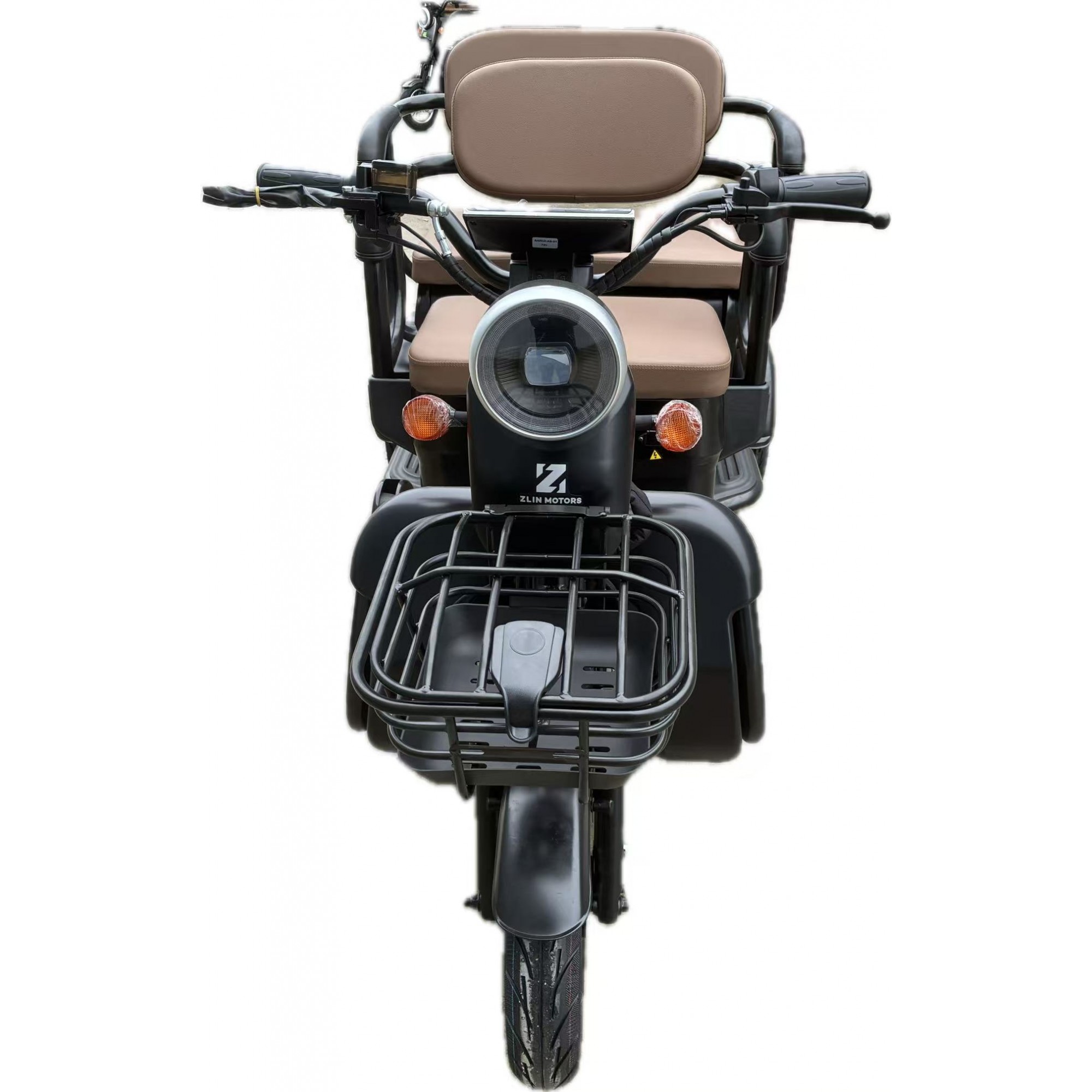 Triciclu Electric V6, Saige, Fara Permis, cu Doua Locuri, Motor 1800W, Baterie 72V24Ah, Autonomie 60km, 220x88x105 cm, Viteza Maxima 25km/h, Negru OldStyle