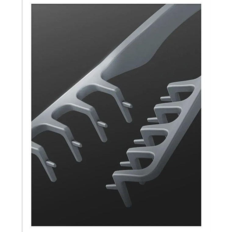 Pieptan de Volum, , din ABS, pentru Femei/Barbati, 19 x 9 cm, Gri 4