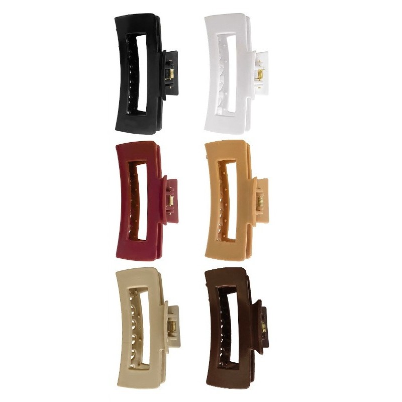 Set 6 Cleme de Par, Flippy, din Silicon Moale, Rezistent, 10.3 x 5 x 4.4 cm, Multicolor