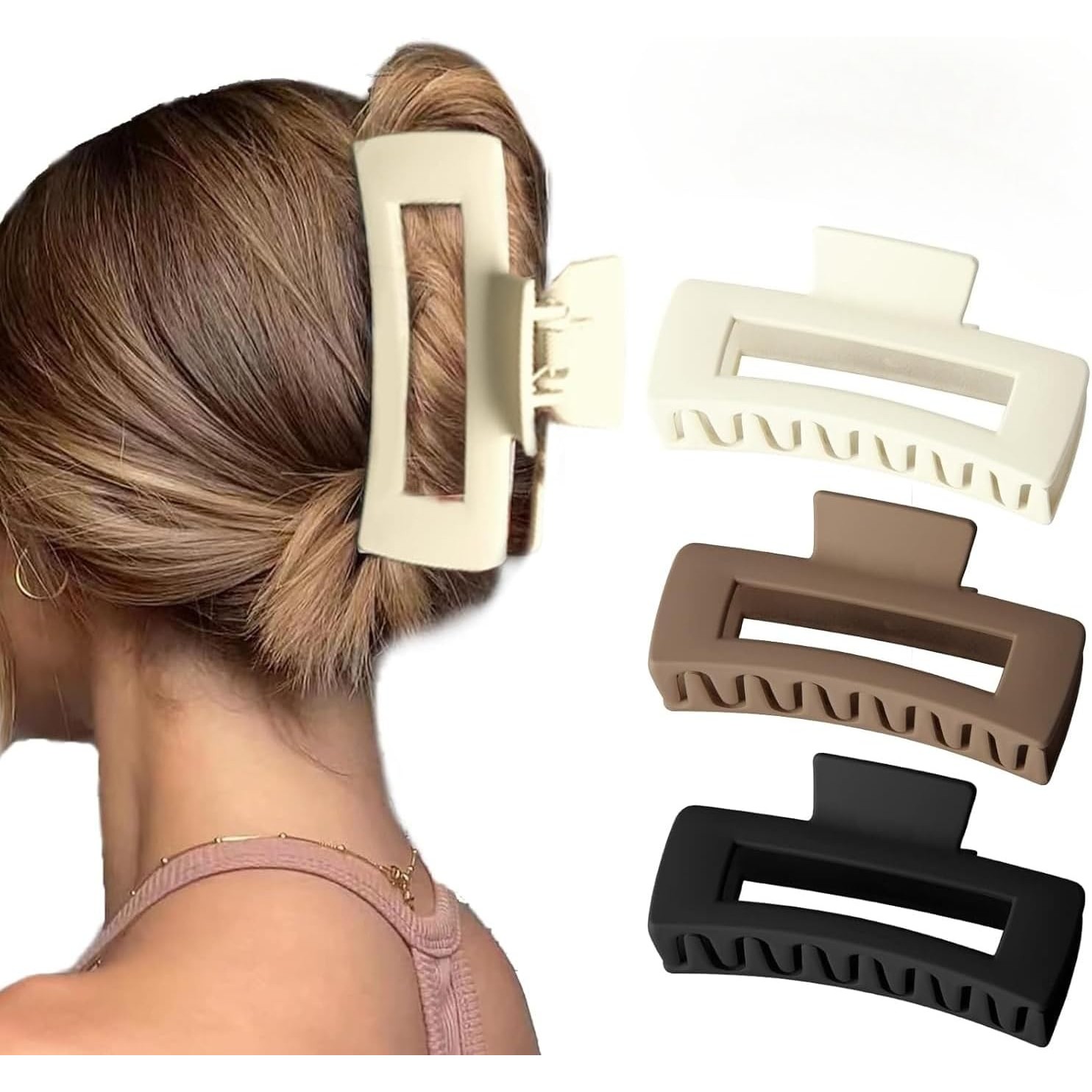 Set 6 Cleme de Par, Flippy, din Silicon Moale, Rezistent, 10.3 x 5 x 4.4 cm, Multicolor