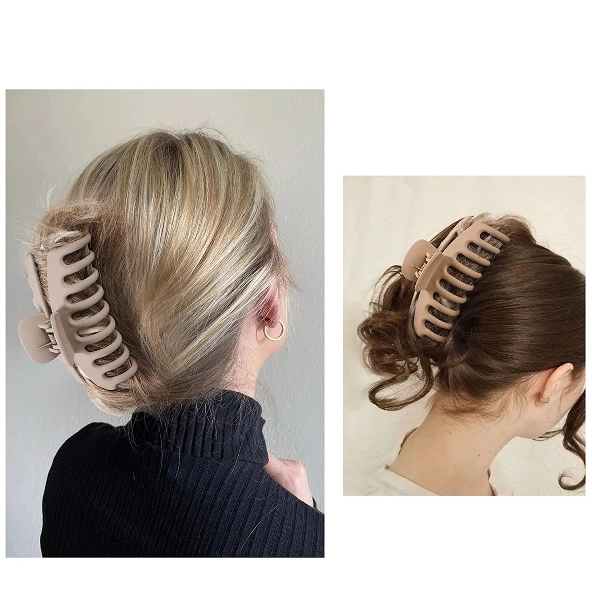 Set 6 Cleme de Par, Flippy, din Silicon Moale, Rezistent, 10.9 x 4.5 x 4.6 cm, Multicolor