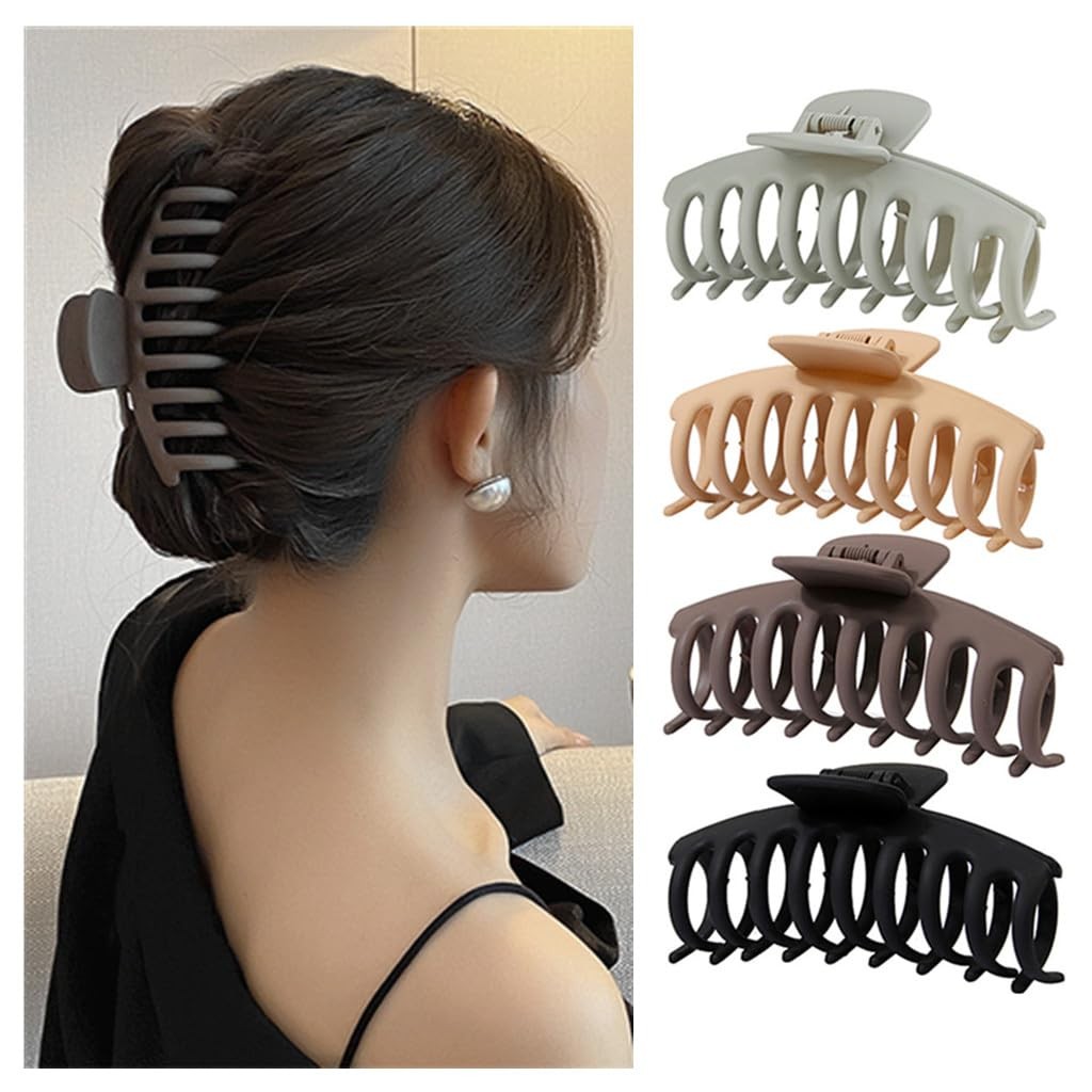 Set 6 Cleme de Par, Flippy, din Silicon Moale, Rezistent, 10.9 x 4.5 x 4.6 cm, Multicolor