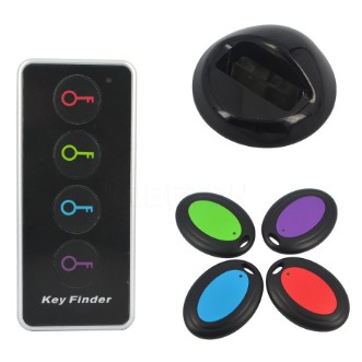 Dispozitiv Anti-Pierdere, Flippy, 4 Receptoare cu Telecomanda, 120 (dB), Emitator cu Lanterna, Multicolor