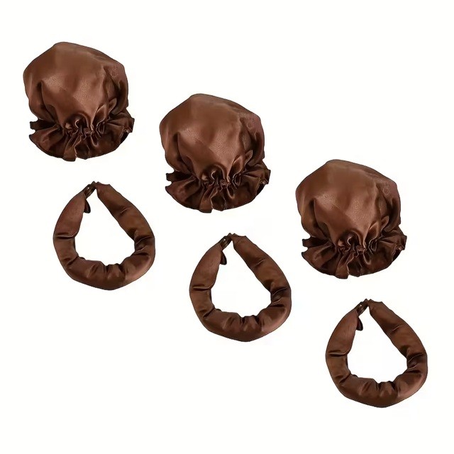 Accesoriu de Ondulat Parul, Flippy, fara Caldura, din Poliester, Manual, Prin Rasucire, 29 x 4 cm, Maro