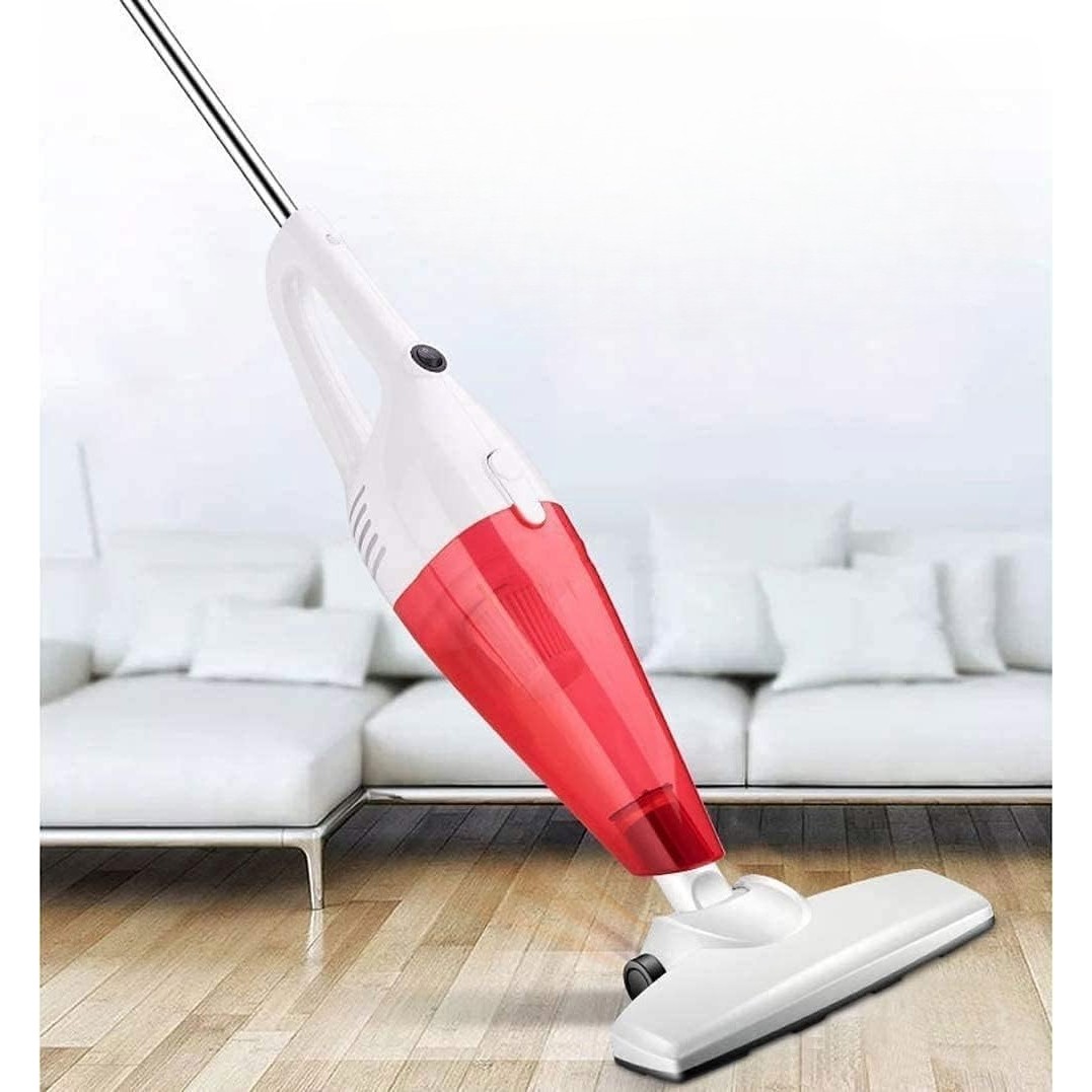 Aspirator Vertical 2in1, Flippy, Fara Sac, 2 Capete, de Mana, Filtrare Multipla, 95 x 24.5 cm, Rosu