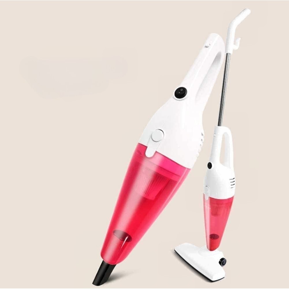 Aspirator Vertical 2in1, Flippy, Fara Sac, 2 Capete, de Mana, Filtrare Multipla, 95 x 24.5 cm, Rosu