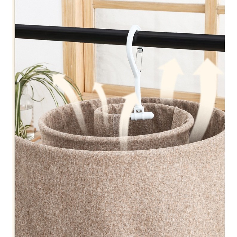 Uscator de Rufe Spiralat, Flippy, din Otel Inoxidabil de 10 mm, Detasabil, 40 x 43 x 18 cm, Argintiu