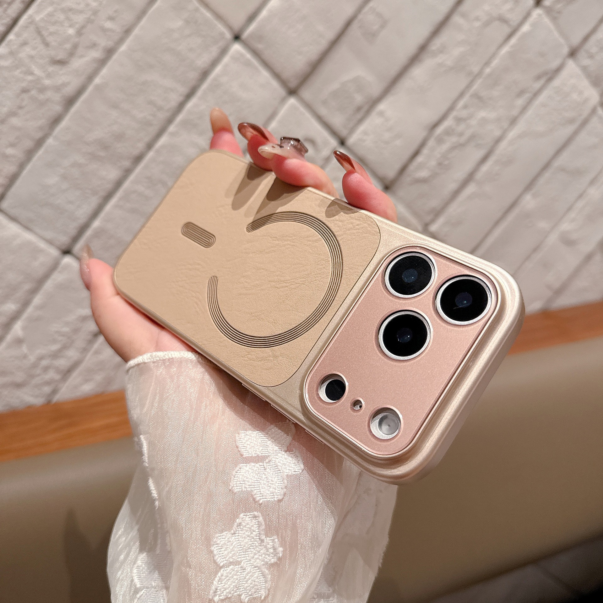 Carcasa Magnetica Mata, Flippy, pentru iPhone 17, Portocaliu