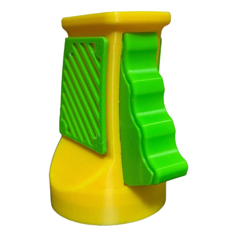 Desfacator Doze, Flippy, din ABS, 10.7 x 8 cm, Manual, Galben/Verde