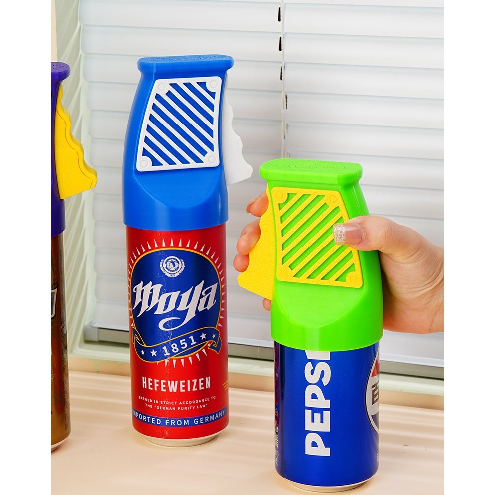 Desfacator Doze, Flippy, din ABS, 10.7 x 8 cm, Manual, Galben/Verde