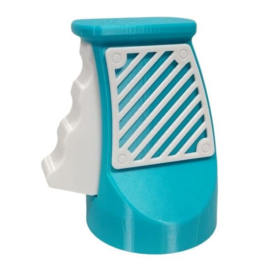 Desfacator Doze, Flippy, din ABS, 10.7 x 8 cm, Manual, Albastru Deschis/Alb