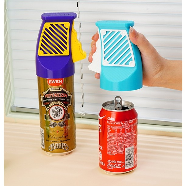 Desfacator Doze, Flippy, din ABS, 10.7 x 8 cm, Manual, Albastru Deschis/Alb