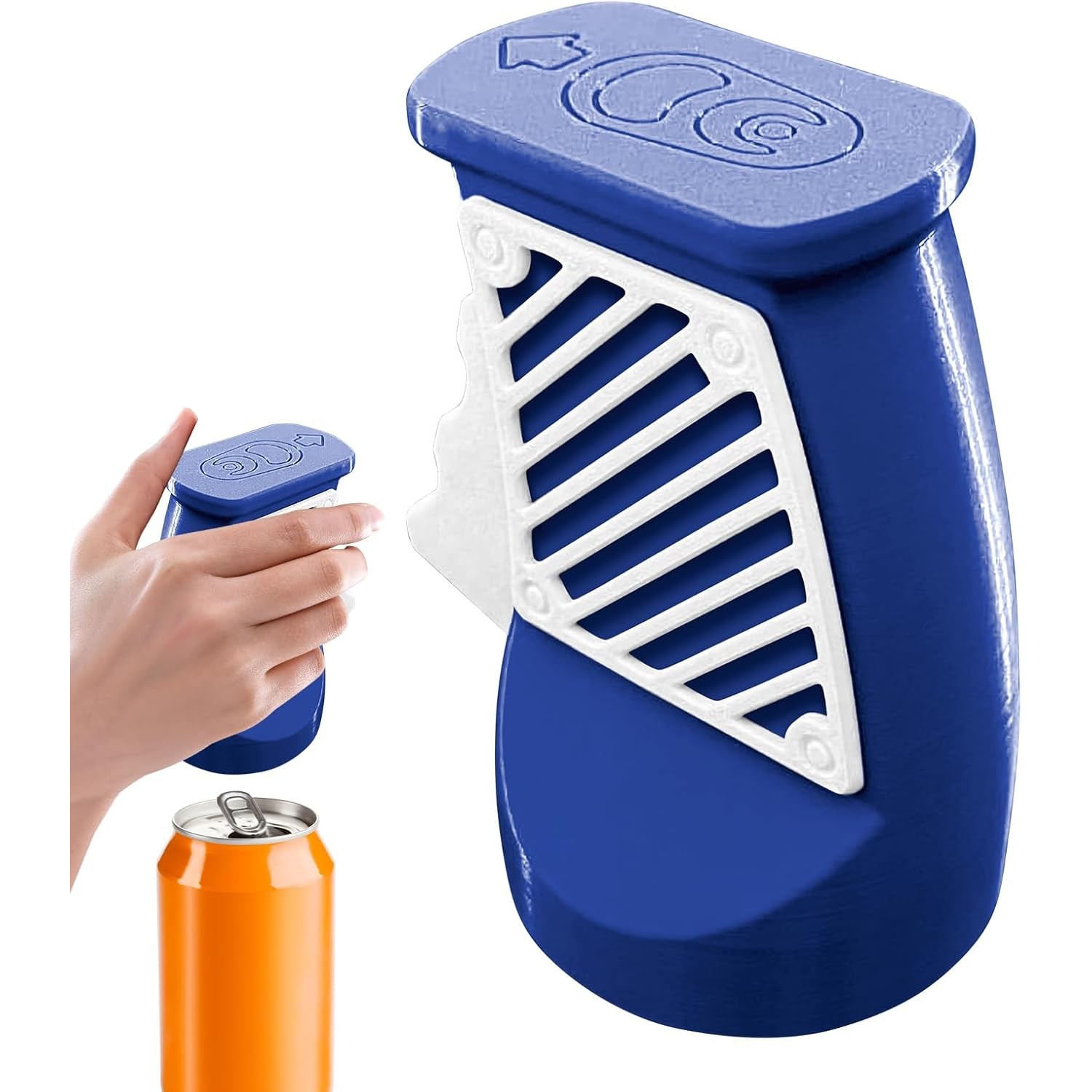 Desfacator Doze, Flippy, din ABS, 10.7 x 8 cm, Manual, Albastru Inchis/Alb